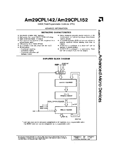 AMD 29CPL142 Nov88  AMD _dataSheets 29CPL142_Nov88.pdf
