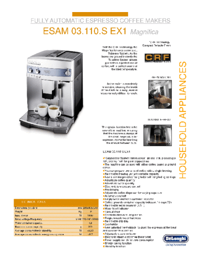 DE`LONGHI User Manual  DE`LONGHI Esam 03.110.S.EX1 User Manual.pdf