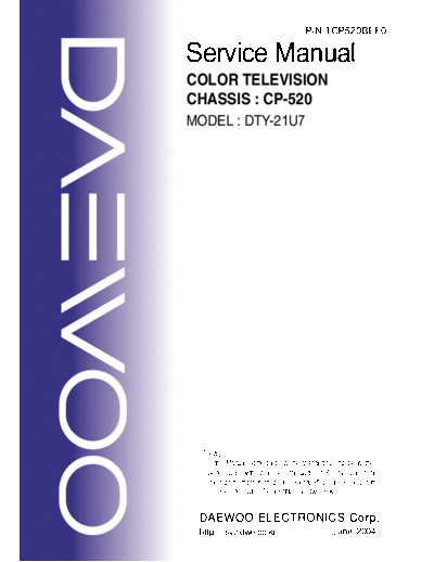 Daewoo CP-520  Daewoo TV CP-520.pdf