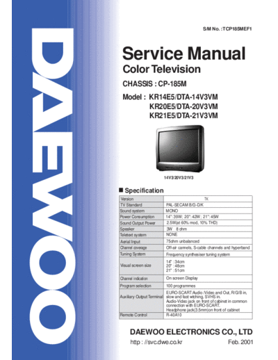Daewoo CP-185M  Daewoo TV CP-185M.pdf