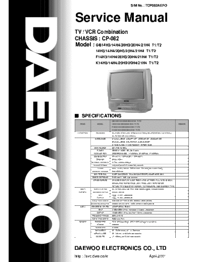 Daewoo daewoo chassis cp082 service manual  Daewoo TV daewoo_chassis_cp082_service_manual.pdf