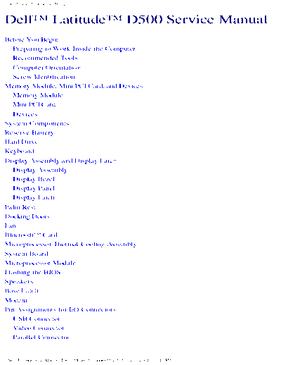Dell D500  Dell Laptop D500.PDF