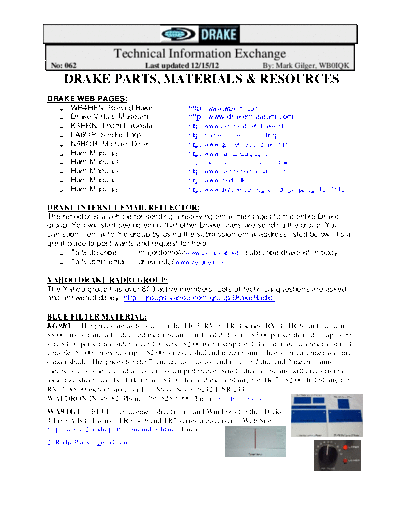 Drake DRAKE TECH EXCHANGE-67  . Rare and Ancient Equipment Drake DRAKE_TECH_EXCHANGE-67.pdf