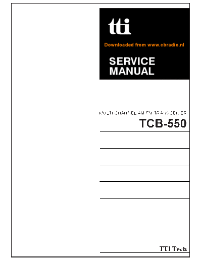 TTI Service Manual TTI TCB-550 ENG  . Rare and Ancient Equipment TTI Service_Manual_TTI_TCB-550_ENG.pdf