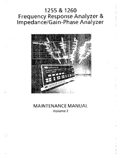 SOLARTRON 1255 252C 1260 Maintenance Vol.2  . Rare and Ancient Equipment SOLARTRON SOLARTRON 1255_252C 1260 Maintenance Vol.2.pdf