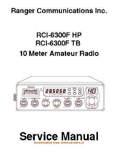 ranger Service Manual RCI 6300F150 ENG  . Rare and Ancient Equipment ranger Service_Manual_RCI_6300F150_ENG.pdf