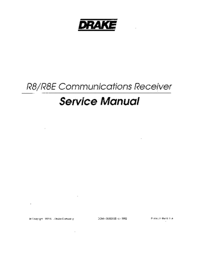 Drake r8 r8e sm  . Rare and Ancient Equipment Drake drake_r8_r8e_sm.pdf