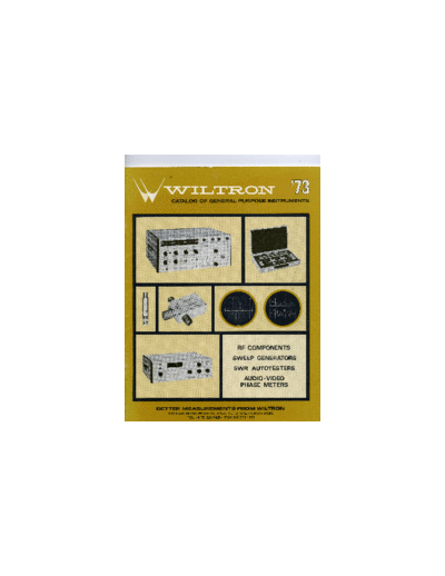 Wiltron 1973  . Rare and Ancient Equipment Wiltron Wiltron 1973.pdf