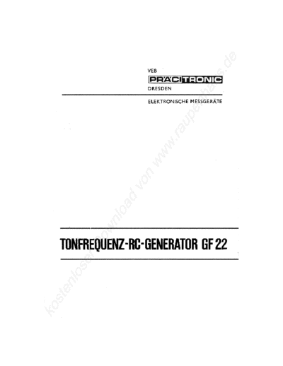 Pracitronic GF22  . Rare and Ancient Equipment Pracitronic GF22.pdf