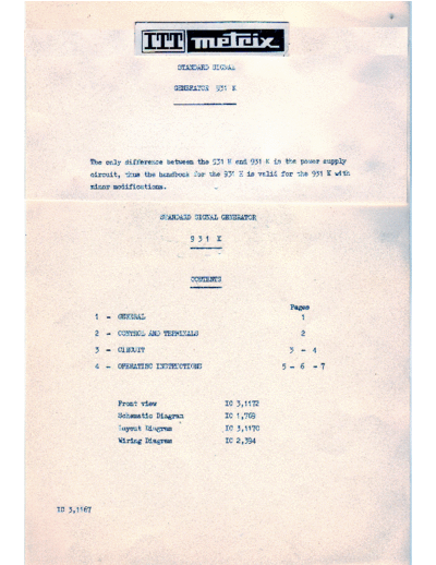 Metrix metrix 931k sig gen  . Rare and Ancient Equipment Metrix metrix_931k_sig_gen.pdf