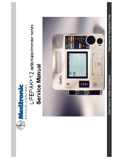. Various Medtronic Lifepak 12 - Service Manual  . Various Defibrillators and AEDs Medtronic_Lifepak_12_-_Service_Manual.pdf