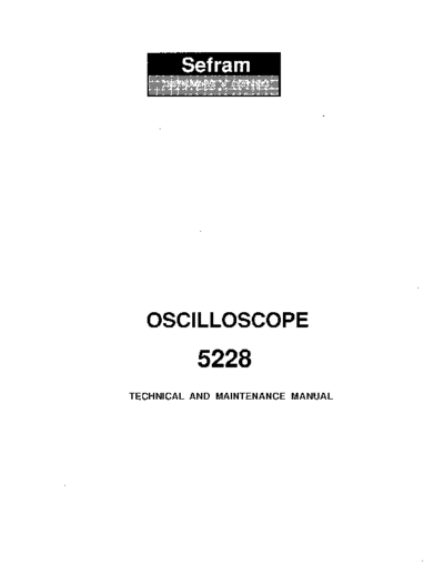 SOLARTRON Sefram Schlumberger 5228 MANUAL (eng)  . Rare and Ancient Equipment SOLARTRON Sefram Schlumberger 5228 MANUAL (eng).pdf