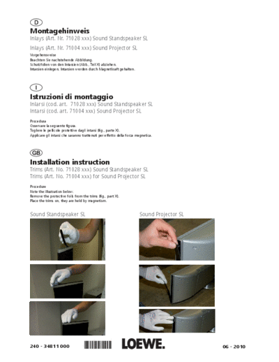 Loewe 34811 000 Intarsien Ind Sound Projector St Speaker 18 06 10.indd  Loewe Assembly_Instructions 71004A80_Inlays Sound Projector SL 34811_000_Intarsien Ind Sound Projector St Speaker_18_06_10.indd.pdf