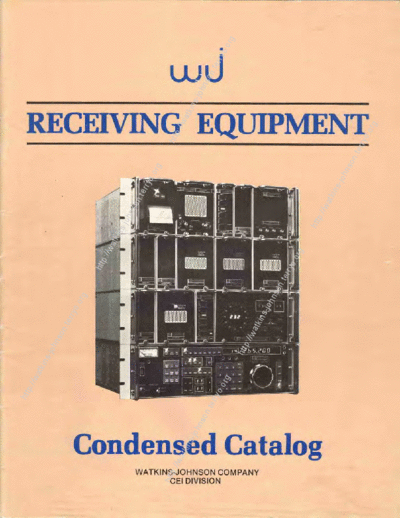 watkins-johnson WJ-catalog-Oct-1982  . Rare and Ancient Equipment watkins-johnson WJ-catalog-Oct-1982.pdf