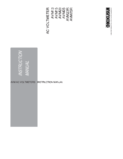 Kikusui AVM E2  . Rare and Ancient Equipment Kikusui AVM_E2.pdf