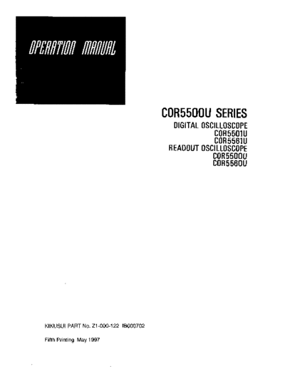 Kikusui COR5500U 60 100 E2  . Rare and Ancient Equipment Kikusui COR5500U_60_100_E2.pdf