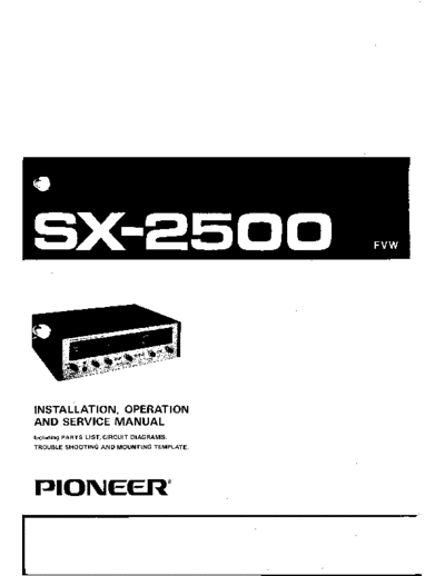 . Various sx-2500-sm  . Various RTV sx-2500-sm.pdf