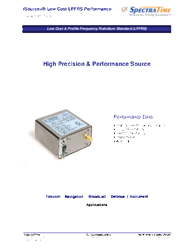 SpectraTime LPFRS Performance Plots  . Rare and Ancient Equipment SpectraTime LPFRS_Performance_Plots.pdf