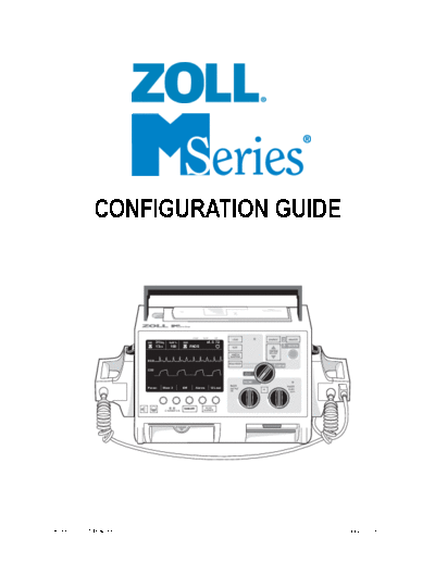 . Various Zoll M-Series - Configuration guide  . Various Defibrillators and AEDs Zoll_M-Series_-_Configuration_guide.pdf