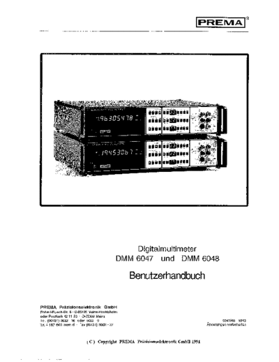 Prema hb6047und6048de  . Rare and Ancient Equipment Prema hb6047und6048de.pdf