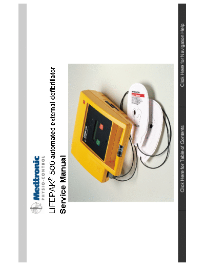 . Various Medtronic Lifepak 500 - Service manual  . Various Defibrillators and AEDs Medtronic Lifepak 500 - Service manual.pdf