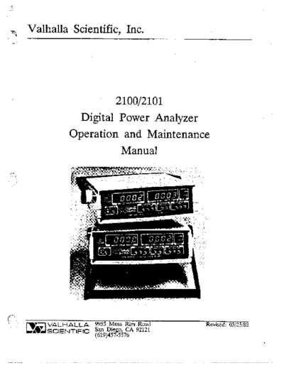 Valhalla VALHALLA 2101 252C 2100 Operation  . Rare and Ancient Equipment Valhalla VALHALLA 2101_252C 2100 Operation.pdf