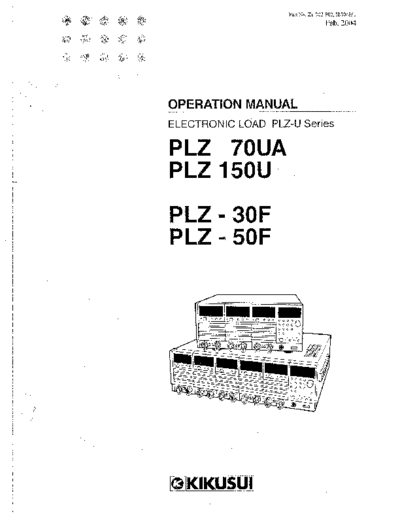 Kikusui KIKUSUI PLZ70UA PLZ150U PLZ30F PLZ50F OPS  . Rare and Ancient Equipment Kikusui KIKUSUI PLZ70UA PLZ150U PLZ30F PLZ50F OPS.pdf