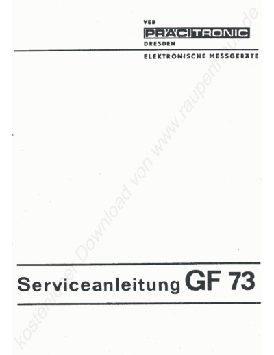 Pracitronic GF73  . Rare and Ancient Equipment Pracitronic GF73.pdf