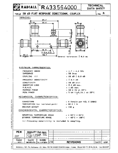 Radiall R433564000EN  . Rare and Ancient Equipment Radiall R433564000EN.pdf