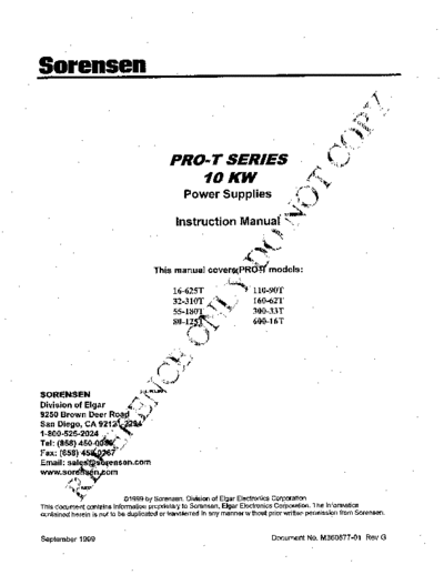 SORENSEN SORENSEN PRO-T Series Ops  . Rare and Ancient Equipment SORENSEN SORENSEN PRO-T Series Ops.pdf