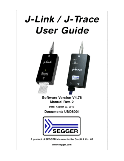 SEGGER UM08001 JLinkARM  . Rare and Ancient Equipment SEGGER UM08001_JLinkARM.pdf