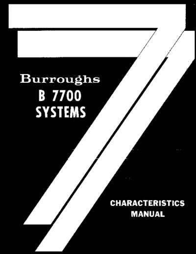 burroughs 1059979 B7700 Charact Jan73  burroughs B7700 1059979_B7700_Charact_Jan73.pdf