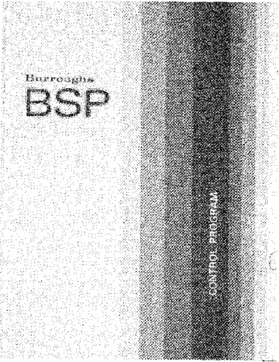 burroughs BSP Control Program  burroughs BSP BSP_Control_Program.pdf
