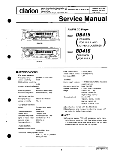 clarion Clarion DB415 DB416 sm full  clarion DB-415 Clarion_DB415_DB416_sm_full.pdf