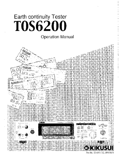 Kikusui KIKUSUI TOS6200 Operation  . Rare and Ancient Equipment Kikusui KIKUSUI TOS6200 Operation.pdf