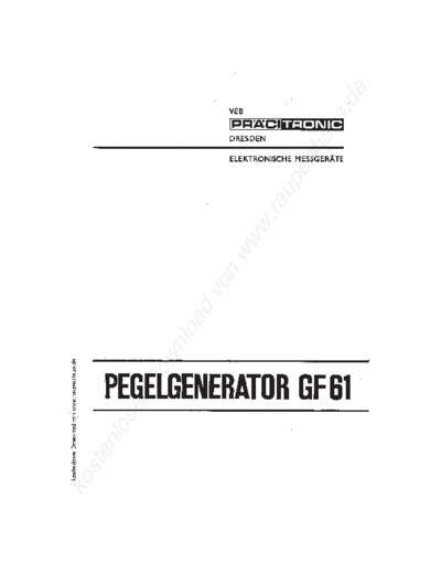 Pracitronic GF61  . Rare and Ancient Equipment Pracitronic GF61.pdf