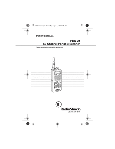 Realistic pro 70  . Rare and Ancient Equipment Realistic pro 70.pdf