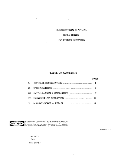 SORENSEN DCR-A Series Instruction  . Rare and Ancient Equipment SORENSEN SORENSEN DCR-A Series Instruction.pdf