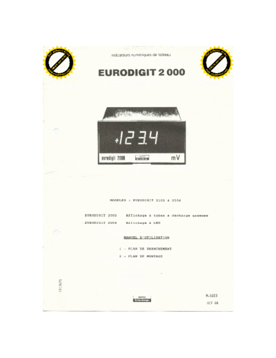 SOLARTRON Schlumberger Enertec Eurodigit 2000  . Rare and Ancient Equipment SOLARTRON Schlumberger_Enertec_Eurodigit_2000.pdf