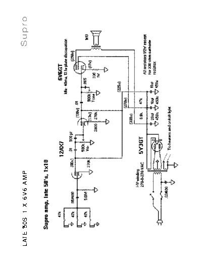 SUPRO Supro LATE 50S 1x6V6 AMP  . Rare and Ancient Equipment SUPRO Supro_LATE_50S_1x6V6_AMP.pdf