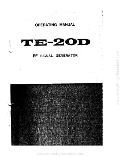 Taylor taylor te-20d rf signal generator  . Rare and Ancient Equipment Taylor taylor_te-20d_rf_signal_generator.pdf