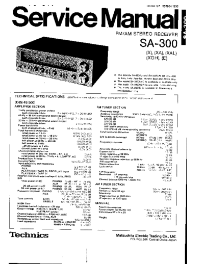 . Various technics sa-300  . Various RTV technics_sa-300.pdf