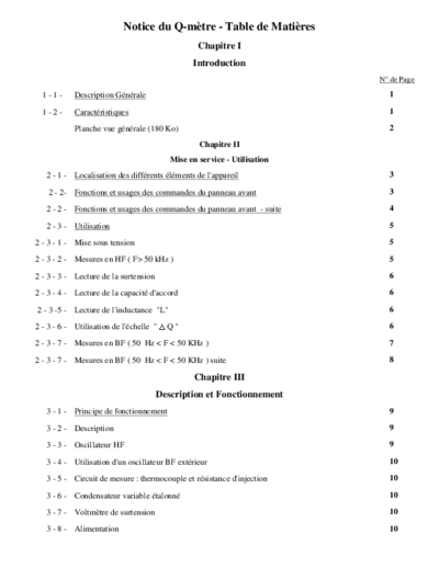 Ferisol Ferisol M-803A Q-Meter (en Francais) WW  . Rare and Ancient Equipment Ferisol Ferisol M-803A Q-Meter (en Francais) WW.pdf
