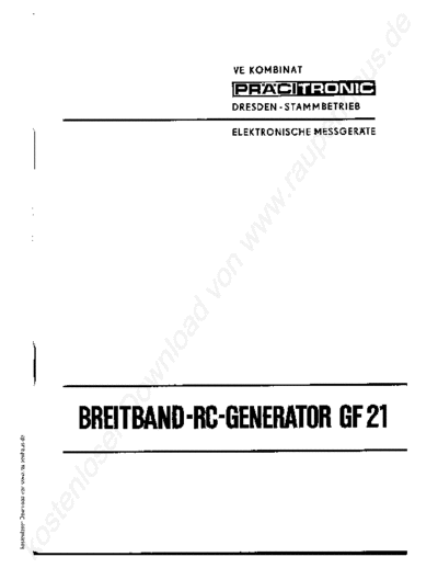 Pracitronic GF21  . Rare and Ancient Equipment Pracitronic GF21.pdf