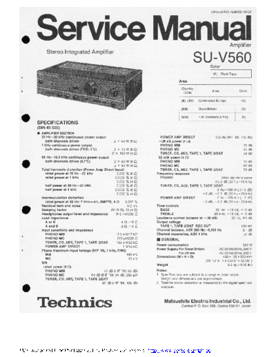 . Various technics su-v560  . Various RTV technics_su-v560.pdf