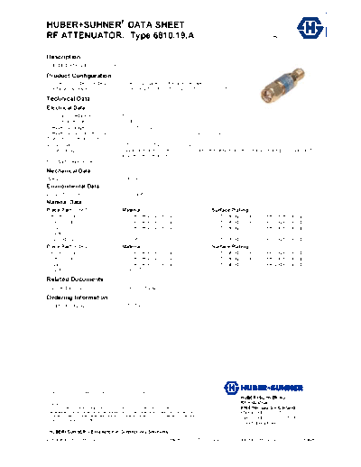 Radiall 6810.19.A dataSheet  . Rare and Ancient Equipment Radiall 6810.19.A_dataSheet.pdf