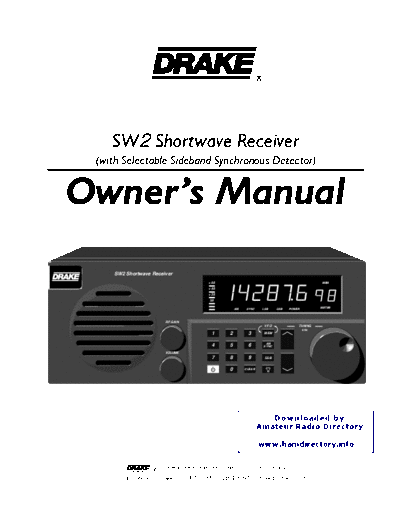 Drake Drake SW2 user  . Rare and Ancient Equipment Drake Drake_SW2_user.pdf