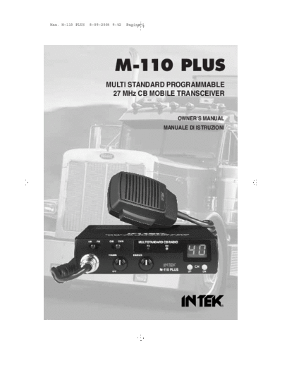 Intek Intek M-110 Plus  . Rare and Ancient Equipment Intek Intek M-110 Plus.pdf