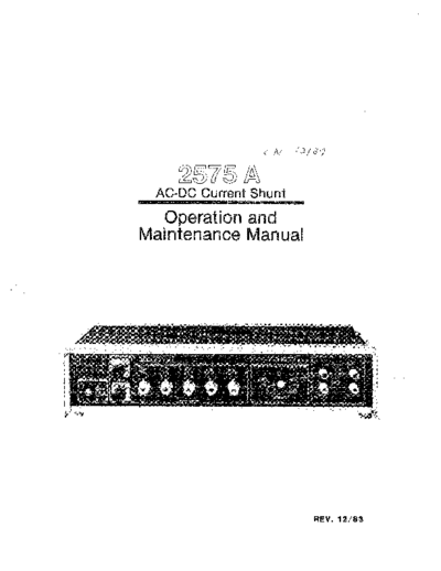 Valhalla 2575A Operation & Maintenance  . Rare and Ancient Equipment Valhalla VALHALLA 2575A Operation & Maintenance.pdf