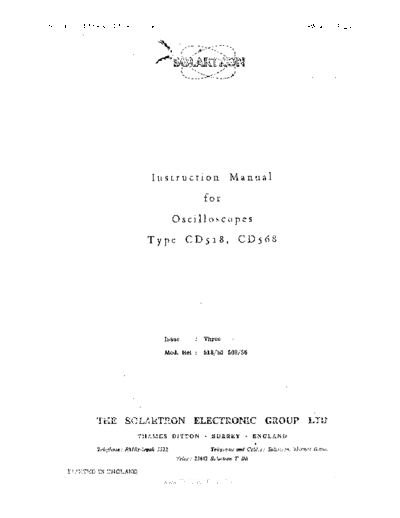 SOLARTRON solartron cd518 cd568  . Rare and Ancient Equipment SOLARTRON solartron cd518_cd568.pdf
